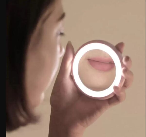 Portable beauty mirror designed for travel and daily use